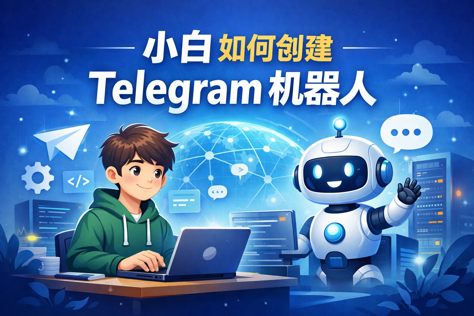 怎么创建Telegram机器人自动回复？